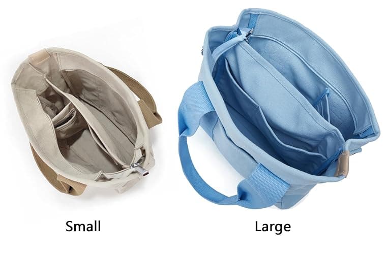 Small Tote Bag with Zipper Tote Bag for Women Canvas Crossbody Bag Shoulder Bag Satchel Hobo Bag Messenger Bag 2023 thumbnail 5