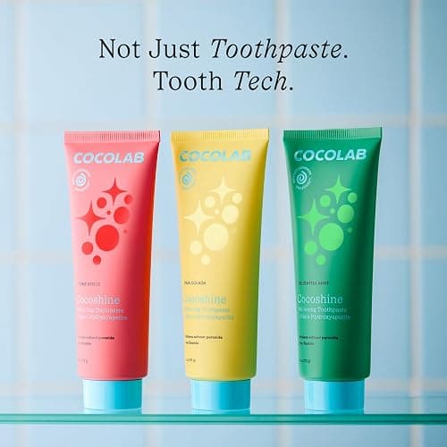 Cocoshine Teeth Whitening Toothpaste by Cocolab, Nano-Hydroxyapatite Toothpaste, Non-Fluoride with Xylitol and Coconut Oil, Gently Formulated for Sensitive Teeth, Adults and Kids, Lychee Breeze, 4 Oz thumbnail 2