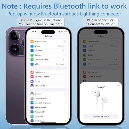 2 Packs for iPhone Headphones Wired Earbuds,【MFi Certified】 Earphones with Built-in Microphone & Volume Control,Nosie Reduction Earphones Wired Compatible with iPhone 14/14 Pro/13/12/11/XR/XS/X/8/7/SE thumbnail 5