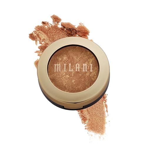Milani Bronzer Powder - Baked Bronzer Made in Italy, Bronzing Shimmer Highlighter Makeup for Contour -Dolce - Image 1