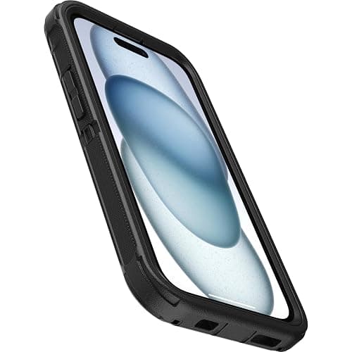 OtterBox iPhone 16e, 15, 14, & 13 Defender Series - Black, screenless, rugged & durable, with port protection, snaps to MagSafe thumbnail 5