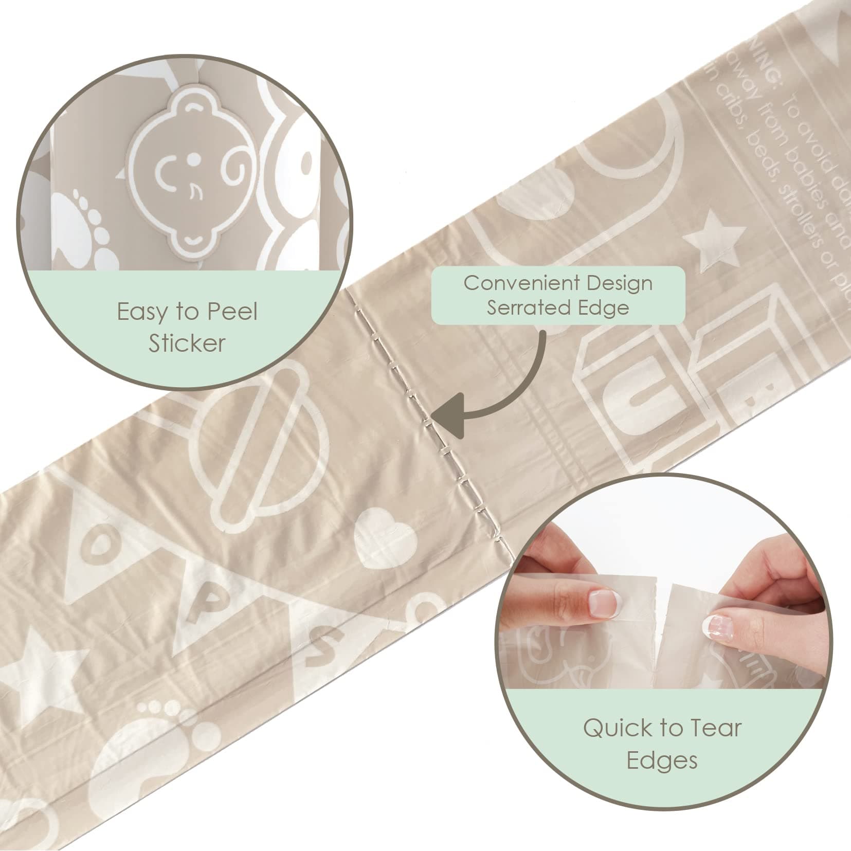 Moodie Teddy Bear Dispenser & Refill Roll Combo Set | Vanilla Scented thumbnail 7