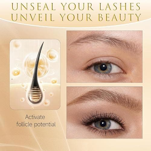Eyelash Growth Serum – Lash Serum for Eyelash Growth with 15 Plant Extracts for Longer Thicker Fuller Lashes Nourishing Formula to Enhance Natural Beauty Hypoallergenic Oil Free lash growth serum -3ml thumbnail 3