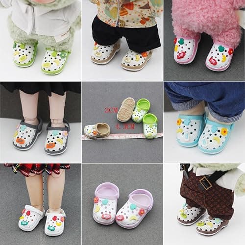 Mrwtesio Doll Shoes for 17 Cm Lububu, Premium Fashion Lububu Accessories, Doll Shoes for Match Lububu Clothes, No Doll (Khaki) thumbnail 4