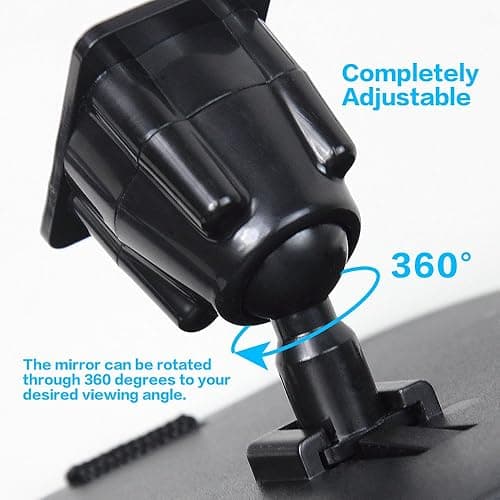 Shynerk Baby Car Mirror, Rear Facing Car Seat Mirror Safety for Infant Newborn, Baby Mirror with Wide Rearview & 360° Rotation, Shatterproof & Easy Assembled Crash Tested thumbnail 6