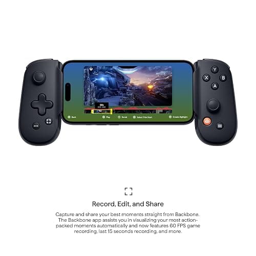 BACKBONE One Mobile Gaming Controller for iPhone 14 & Older (Lightning) 2nd Gen, Phone Controller, Play Xbox, PlayStation, PC, App Games & More (With 3 Months of Apple Arcade Access) thumbnail 10