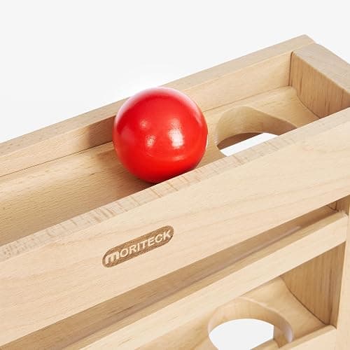 MORITECK Montessori Ball Drop Toy, Wooden Ball Tracker, Early Developmental Pound Toys for Toddlers for 1-3 Year Old, Boys Girls Baby Birthday Gift thumbnail 7