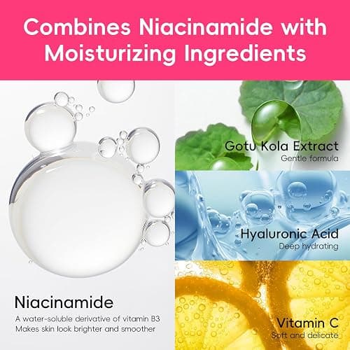 QUIYUM Watermelon & Niacinamide Skincare Set for Women Teens Girls, 5PCS | Gift Set with Cleanser, Toner, Eye Cream, Moisturizer, Serum, Glow Up Facial Routine for Beginner, for All Skin Types thumbnail 6
