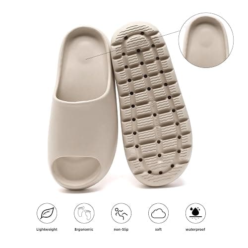 Yueerlu Cloud Slides for Women & Men, Anti-Slip EVA Summer slippers | Recovery Slides | Arch Support | Open Toe | Quick-Dry | Indoor/Outdoor | Shower/Garden/Pool | Gift for Family thumbnail 5