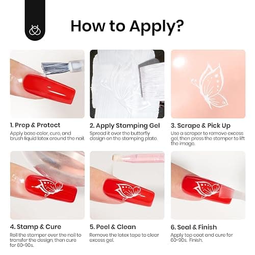 beetles Gel Polish Liquid Latex for Nails: 15ML Simple Peel off Cuticle Guard for Nail Polish Nail Art Liquid Latex Barrier Protector Manicure Cuticle Protectors with Stick Gifts for Women thumbnail 4