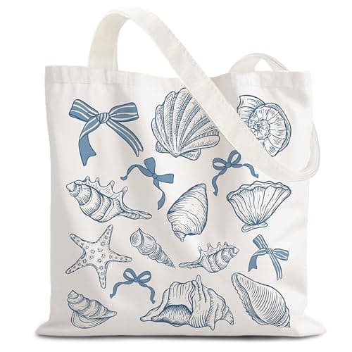 LZYRF FBB Ocaen Beachy Ocean Sea Fish Reusable Grocery Shopping Bag - Image 1
