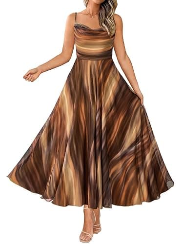 BTFBM Women Summer Floral Maxi Dresses Elegant Spaghetti Strap Dress Printed Party Dress Beach Long Dresses - Image 1