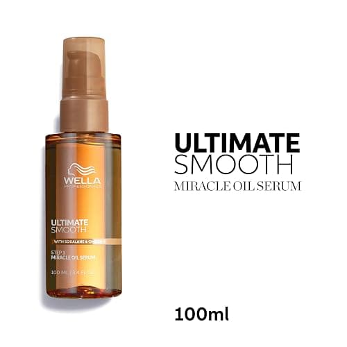 Wella Professionals ULTIMATE SMOOTH Miracle Oil Serum for Dry, Dull & Frizzy Hair | Nourishes, Smooths & Adds a Silky Shine | With Squalane & Omega 9 | Heat Protectant | Color Safe thumbnail 14