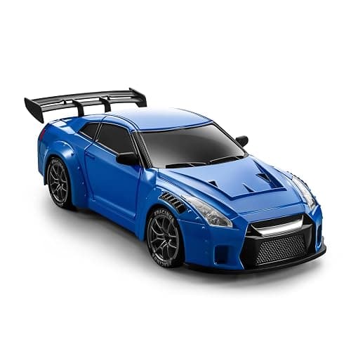 ACAMMZAR RC Drift Car, 1:24 Remote Control Car for Kids, 20KM/H 4WD High Speed RC Cars with Lights, Extra Racing Tires, Vehicle for Adults Boys Girls, Blue thumbnail 7