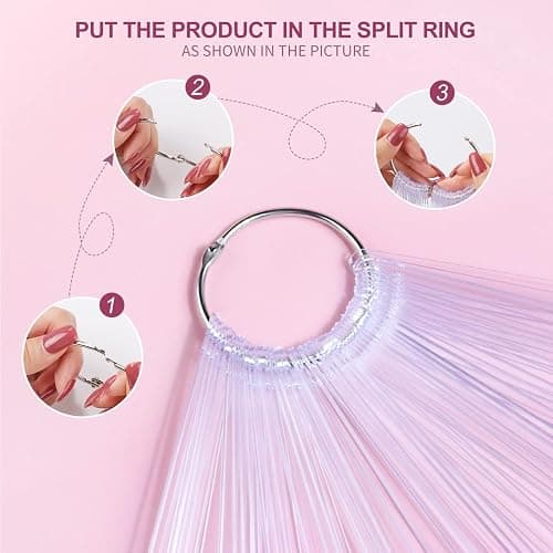 Nail Color Swatch Sticks 50PCS Clear Fan Display Tips With Ring | Nail Sample Tips With Number Stickers, For Polish Color Display Practice, Salon, Home Manicure thumbnail 4