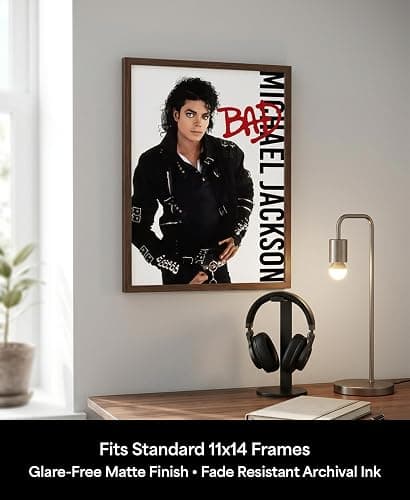 AMERICAN LUXURY GIFTS 80s Pop Music Album Cover Wall Art - 11x14 Unframed Retro Singer Poster - Vintage R&B Artist Print for Bedroom Aesthetic, Recording Studio, Man Cave & Home Theater Decor thumbnail 4