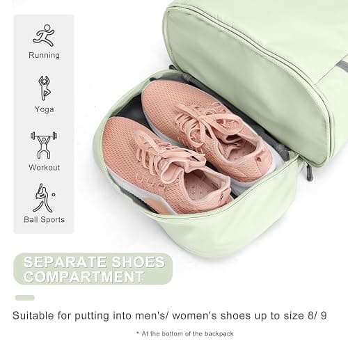 coofay Gym Backpack For Women Waterproof Backpack With Shoe Compartment Lightweight Travel Backpack Workout Sports Backpacks Large Gym Bag thumbnail 5