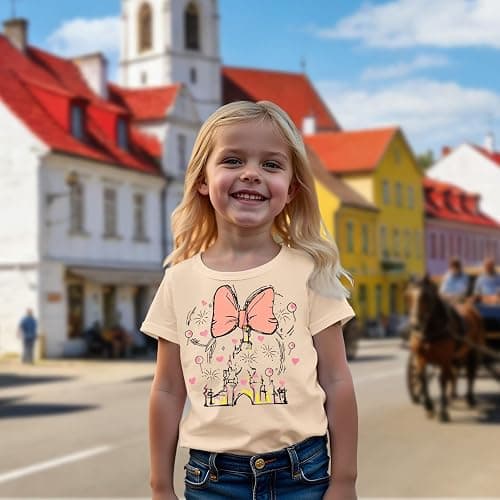 GLIGLITTR Magic Shirt for Toddler Baby Girls Magical Kingdom Tshirt Cute Castle Outfit Holiday Family Vacation Summer Tee Top thumbnail 4