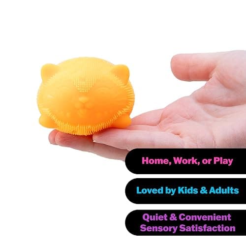 Schylling Needoh Wild Cats Fuzz Ball - Sensory Squeeze Toy - Colors May Vary thumbnail 4