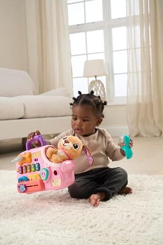 VTech Baby Cutie Puppy Carrier, Interactive Role-Play Toy with 6 Accessories, Light-up Buttons with Music, Sounds & Phrases, Gift for Babies 9, 18, 24 months + thumbnail 7