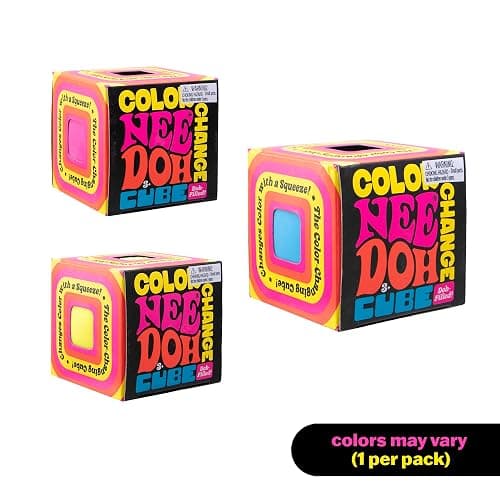Schylling Needoh Color Change Cube - Sensory Squeeze Toy - Colors May Vary thumbnail 2