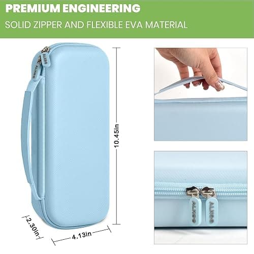 Stethoscope Case Compatible with 3M Littmann Classic III Monitoring/Lightweight II S.E/Cardiology IV Diagnostic/MDF Acoustica Stethoscopes, Extra Pocket for Doctor & Nurse Accessories (Light Blue) thumbnail 3