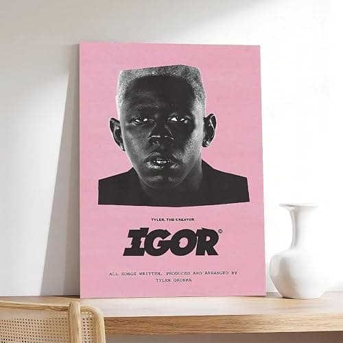 OUNCLA Rapper The Creator Igor Music Album Art Deco Poster Poster Bedroom Decor Sports Landscape Office Room Decor Gift Style:Unframe 12x18inch(30x45cm) thumbnail 7