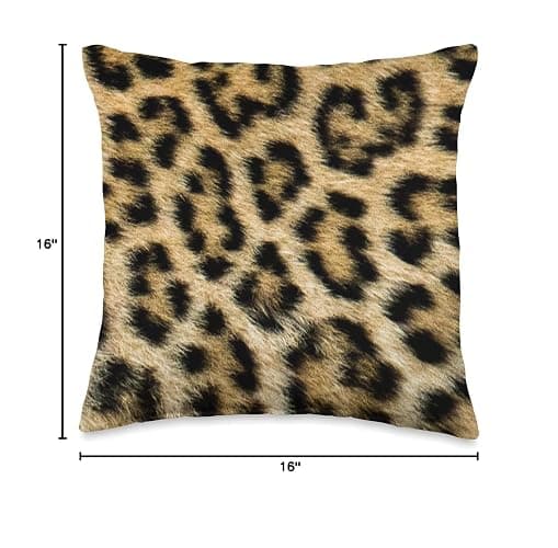 Leopard Animal Print Cheetah Throw Pillow thumbnail 2