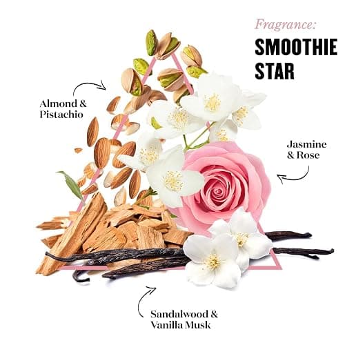 Soap & Glory Smoothie Star Exfoliating Body Scrub - Buff & Smooth Skin - Almond & Caramel Scented Vegan Body Polish - Brightening Scrub with Honey Extract + Sweet Almond Oil (300ml) thumbnail 6