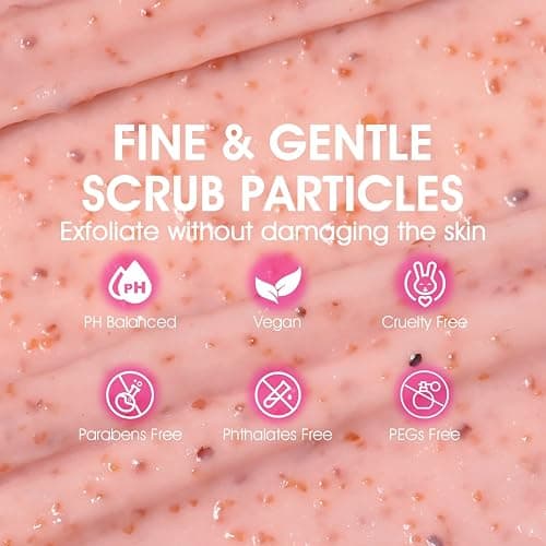 Bikini Area Exfoliator with 10% AHA+BHA & Turmeric, Ingrown Hair & Razor Bumps for Bikini Underarm Area, Skin Moisturizing, Smoothing, Even Skin Tone Exfoliating Body Scrub with Walnut Shell Powder thumbnail 6