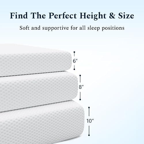 UACEO Full Mattress, 6 Inch Memory Foam Mattress in a Box, Fiberglass Free Full Size Mattresses for Pressure & Pain Relief, Soft and Comfortable thumbnail 5