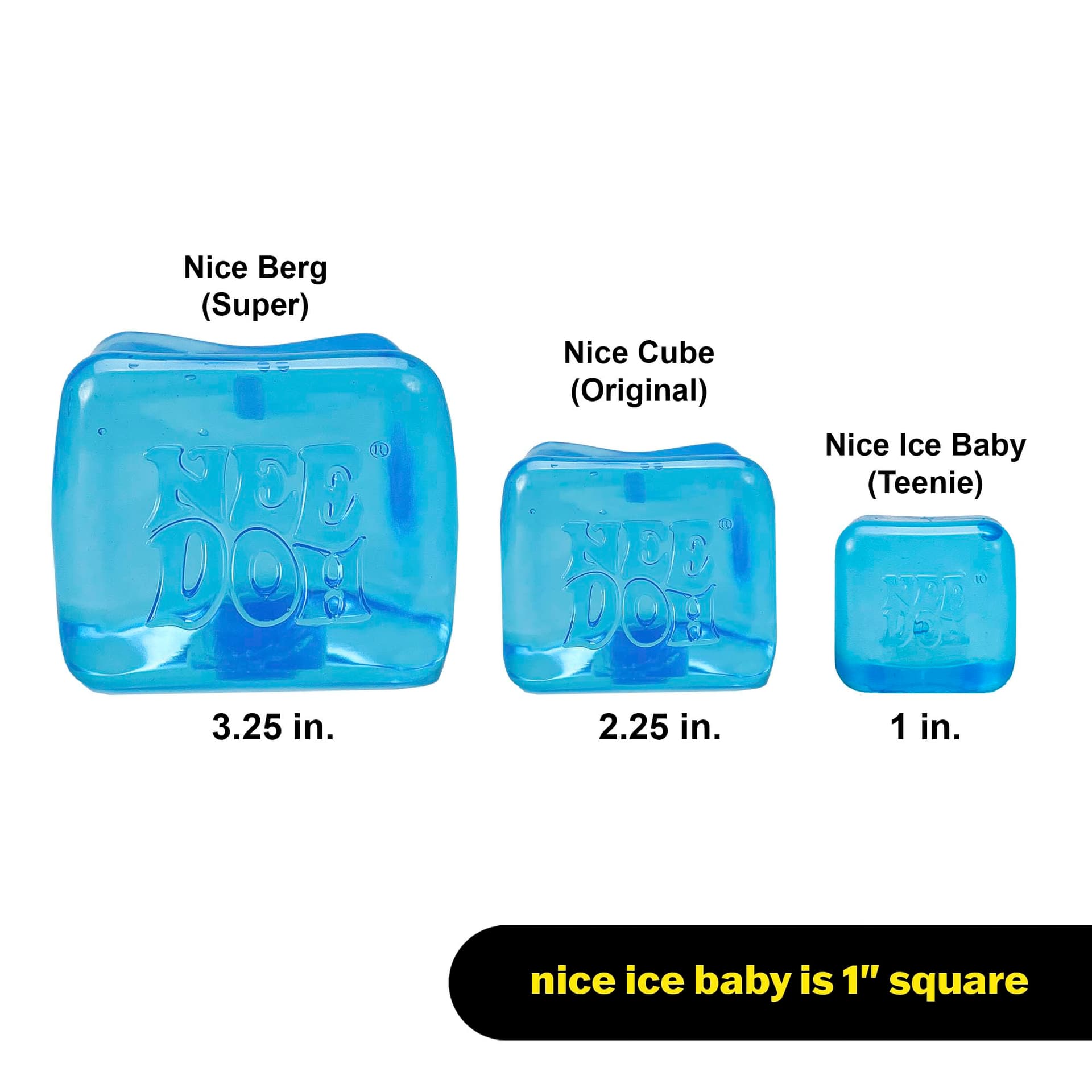 Nee Doh Nice Ice Baby Teenie Multipack, 4 Assorted Colours/Styles - Maltose Filled, Soft Squeezable Texture, Vibrant Fun Colours, Tactile Sensory Play thumbnail 7