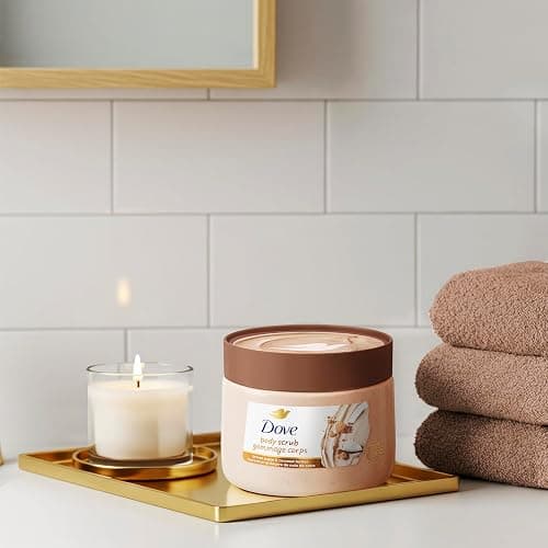 Dove Brown Sugar and Coconut Butter Body Scrub Exfoliates and Deeply Nourishes for Smooth, Radiant Skin 15 oz thumbnail 8