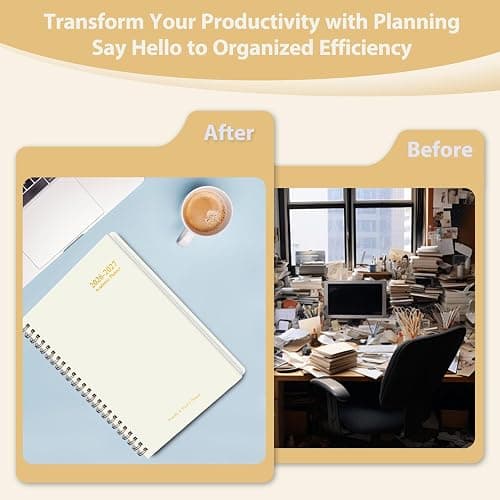 Planner 2026-2027, Weekly and Monthly Academic Planner, July 2026 - June 2027, Hardcover Calendar Agenda Book for School Year Planning, School Supplies for Teacher and Student, A5(6.3'' x 8.5'') thumbnail 6