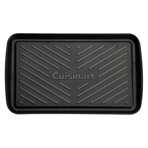 Cuisinart Grilling Prep & Serve Trays, 17x10.5 inch BBQ Tray Safe for Food Handling, 2 Dishwasher Safe Nesting Trays Black & Red, Perfect Grilling Accessories for Cooked & Raw Meat, Fits 6 Burgers thumbnail 9