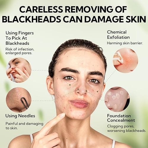 LANBENA Upgraded 2.0 Bamboo Charcoal Blackhead Remover Mask, 60 pcs Nose Strips, Peel off Face Mask Pore Whiteheads Cleanser Strawberry Nose Purifying, Deep Cleansing for All Skin Types, 30g/1.05oz thumbnail 6