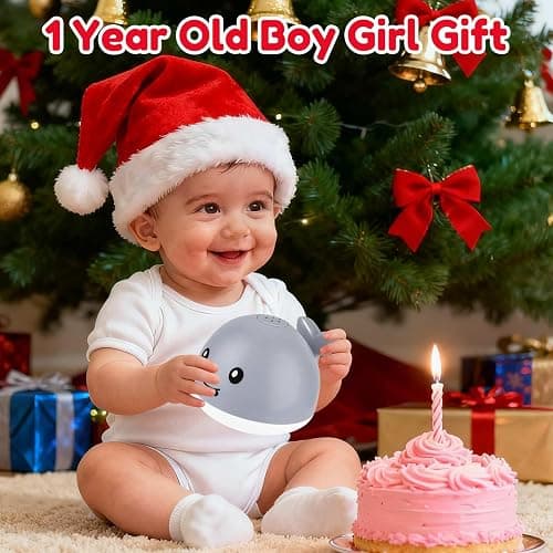 Bath Toys for Kids Ages 1-3 - 1 2 3 Year Boys Girls Gifts | Christmas Stocking Stuffers 6-12-18 Months | Light Up Whale Bath Toy Sprinkler Toddler Bathtub Pool Water Table Toys thumbnail 4