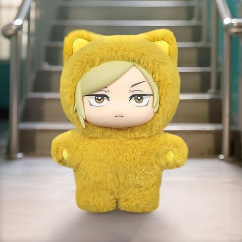 YLQANONG JJK Figures Plush Gojos Geto Suguru Anime Figure Soft Plushies Fushiguro Toji Nanami Kento Anime Figurine 5.5IN thumbnail 2
