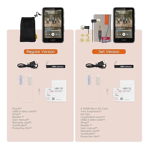 HiBy R1 HiFi MP3 Player with Bluetooth 5.1 Tidal Qobuz DSD 256 Native Lossless Music Player with Touchscreen/Hi Res Audio Certified/MSEB Tuning/2TB Expanded Memory thumbnail 9