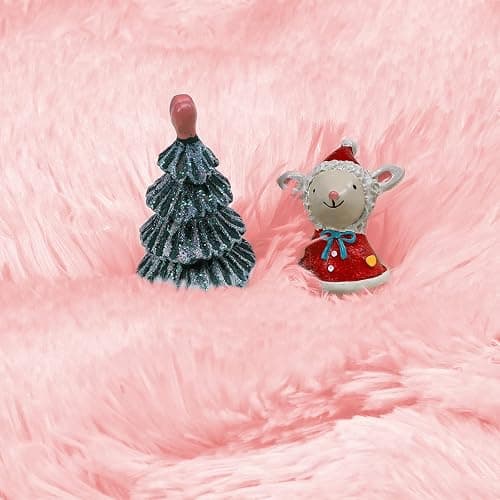 Pink Fluffy Round Rug 5Ft for Girls Bedroom Decor Aesthetic, Shaggy Circle Area Rugs for Kids Room Living Room, Cute Fuzzy Carpet for Nursery, Dorm, Classroom, Teen, Princess, Comfy Baby Playroom Rug thumbnail 8
