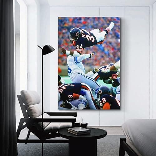 fuyaozhishang Rugby Player Walter Payton Poster 16x24inch(40x60cm) Unframe-style thumbnail 3