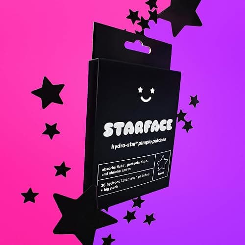 Starface Hydro-Star® Black Hydrocolloid Star-Shaped Pimple Patch, 36 ct | Dermatologist Tested • Covers & Protects Visible Spots • Absorbs Pimple Gunk • Vegan, Cruelty-Free & Sensitive Skin Safe thumbnail 10