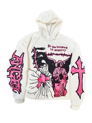 SOLY HUX Men's Y2k Hoodie Graphic Hooded Sweatshirt Pullover Grunge Tops Hip Hop Streetwear - Image 1
