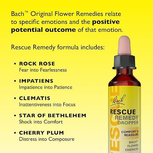 Rescue Remedy Dropper | Daily Support for Stressful Moments | Bach Original Flower Essences | Easy-to-Use 20ml Dropper thumbnail 3