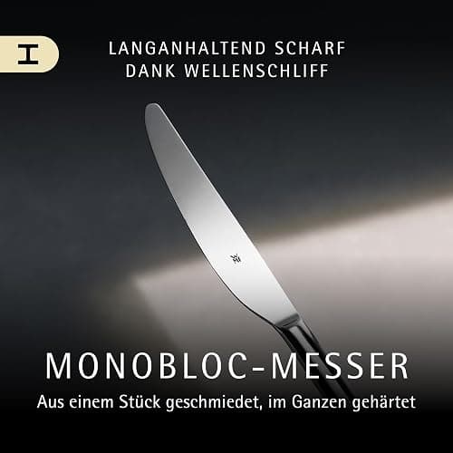 WMF Boston Besteck Set 12 Personen, Essbesteck 60 teilig, Monobloc-Messer, Cromargan Edelstahl poliert, glänzend, spülmaschinenfest thumbnail 6