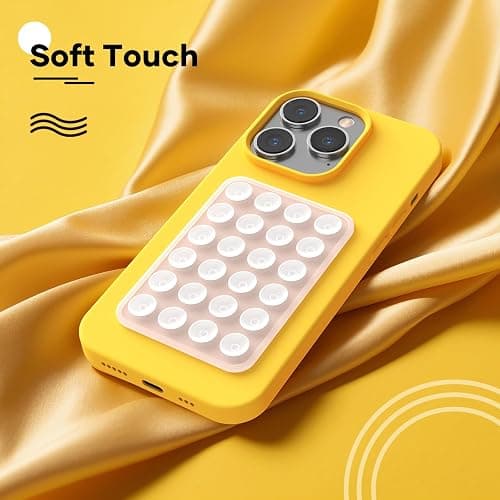 Silicone Phone Sticky Grip, Suction Phone Case Mount for iPhone and Android, Hands-Free Sticky Cell Phone Grip, Mobile Fidget Mirror Holder for Selfies and Videos thumbnail 5