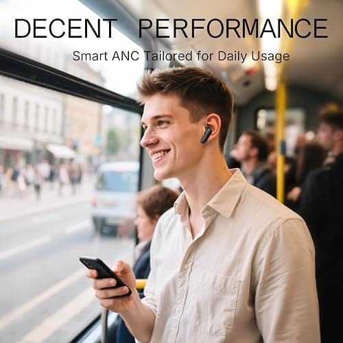 CMF Buds 2a Wireless Earbuds 2025 New Active Noise Cancelling 42dB Hybrid ANC Bluetooth Headphones, 12.4mm Dynamic Driver for Big Bass, 4 Mic Clear Calls, Sport Ear Buds for iPhone, Android, Dark Grey thumbnail 3