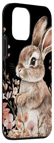 iPhone 12 mini Cute Easter Bunny - Woodland Forest Friend Case thumbnail 3