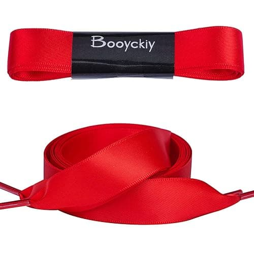 Booyckiy 3/4" Wide Satin Ribbon Shoelaces Flat Colorful Shoe Laces for Women thumbnail 2