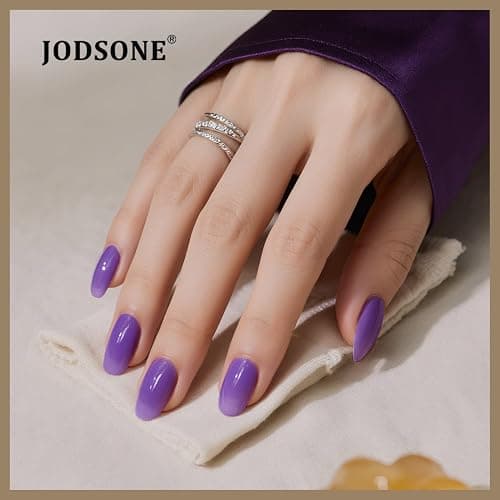 JODSONE Jelly Gel Nail Polish Kit 32 Classic Colors Crystal Transparent High Shine Base & Top Matte Glitter Coat thumbnail 5